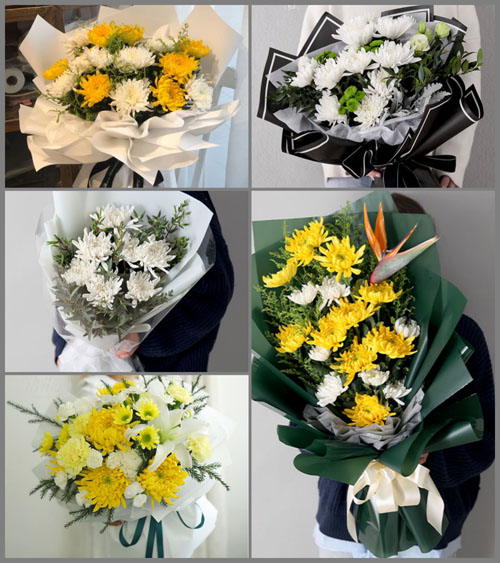 江苏扬州仪征市十二圩办事处弓尾村白事花束代送